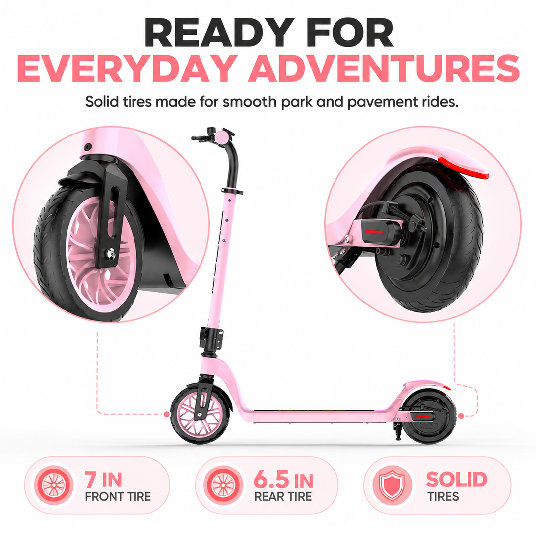 Top feel T10 Youth Electric Scooter with Bluetooth Speaker, 12.5 MPH, 7-Mile Range, UL 2272 Certified