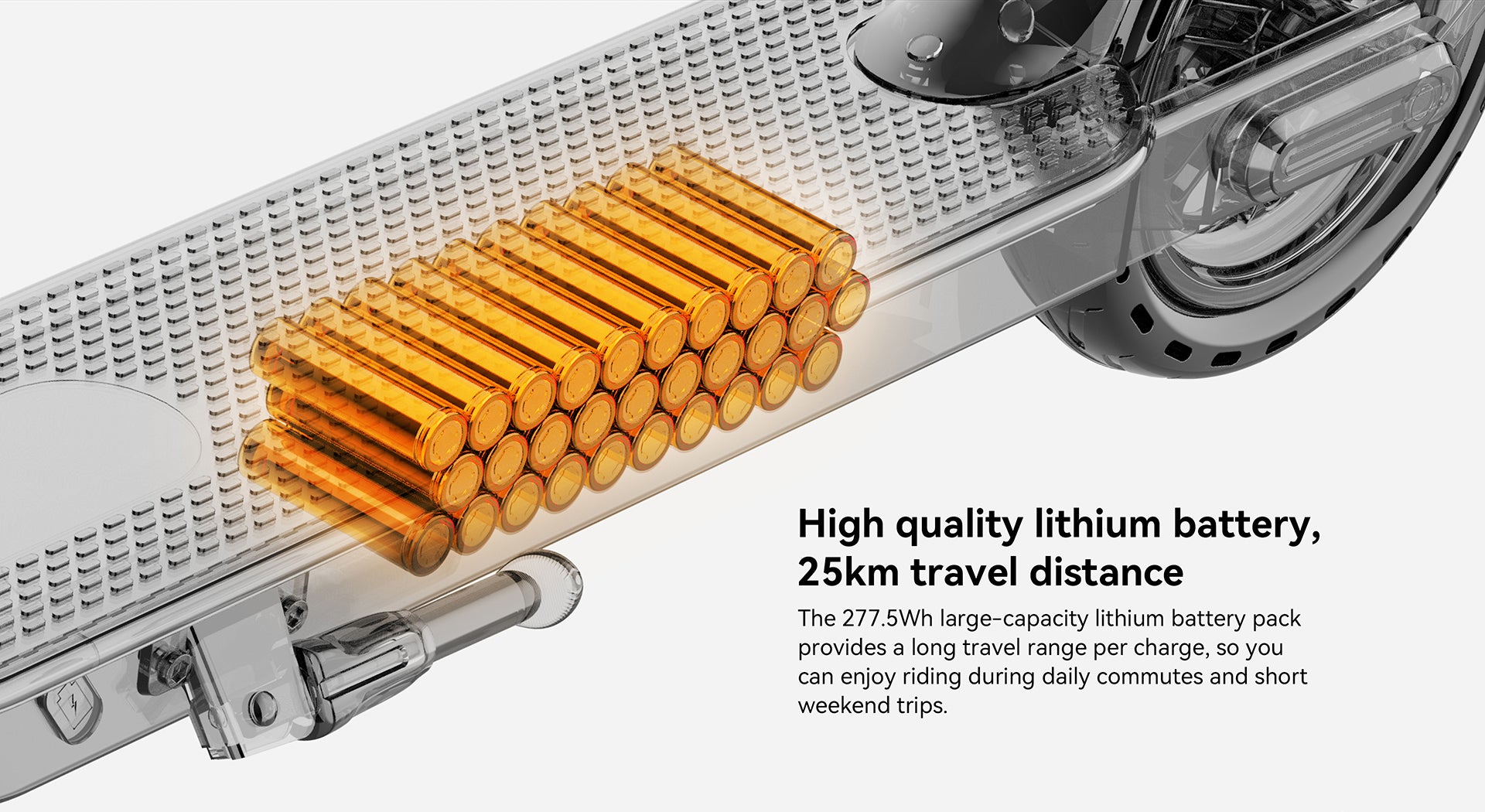 Battery details of the Kingsong E1 electric scooter.