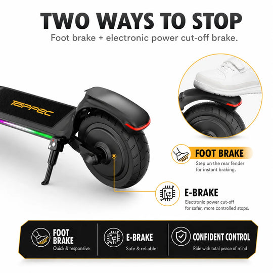 Top feel C10 Pro Kids Electric Scooter Black product image