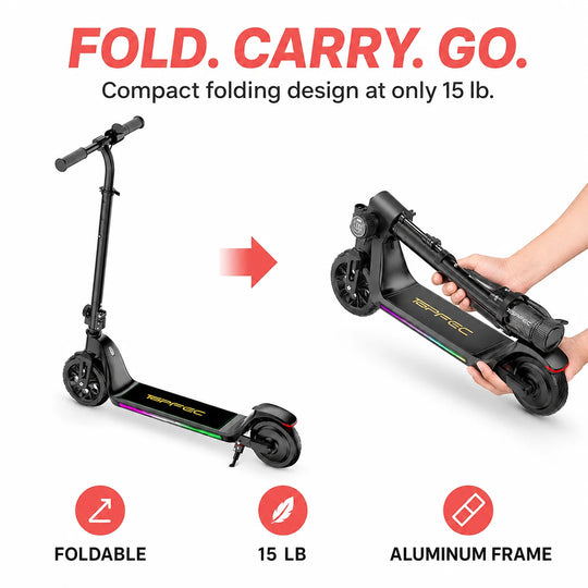 Top feel C10 Pro Kids Electric Scooter Black product image